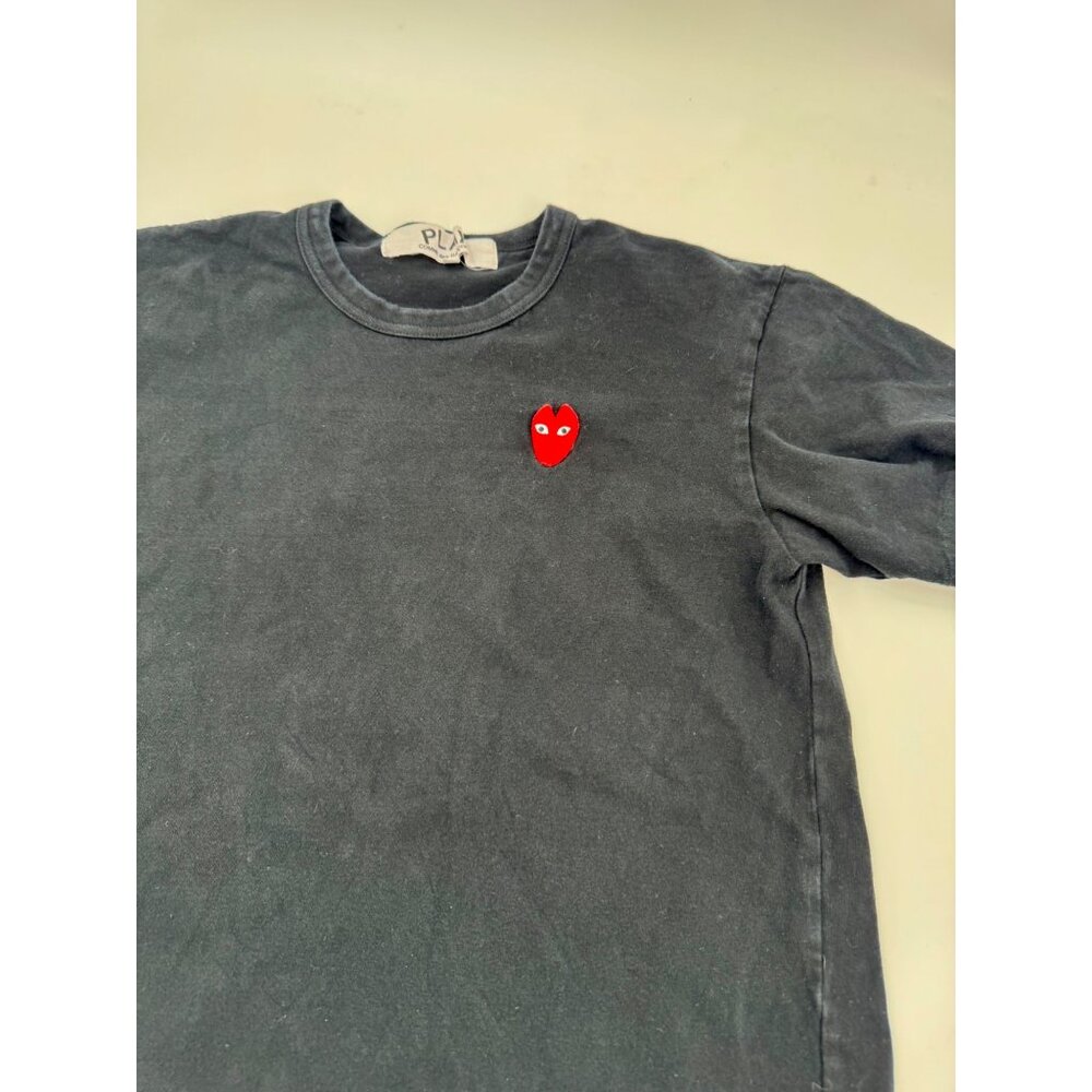 Comme Des Garcons Play Black Heart Logo jersey T-Shirt Size L Made In Japan - Picture 5 of 14